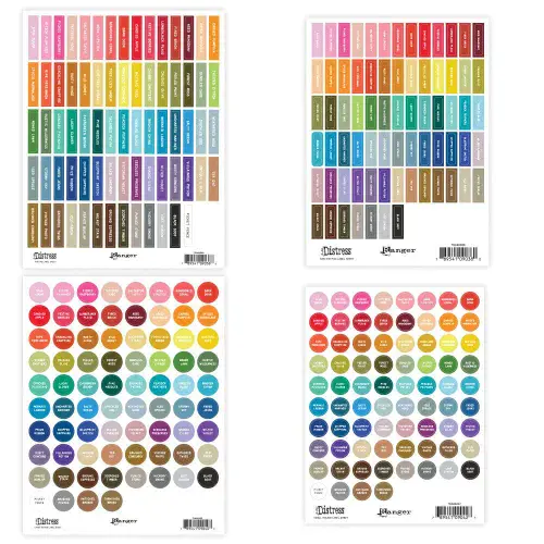 **Tim Holtz - Ranger Ink Organisation Labels - Assortment - White