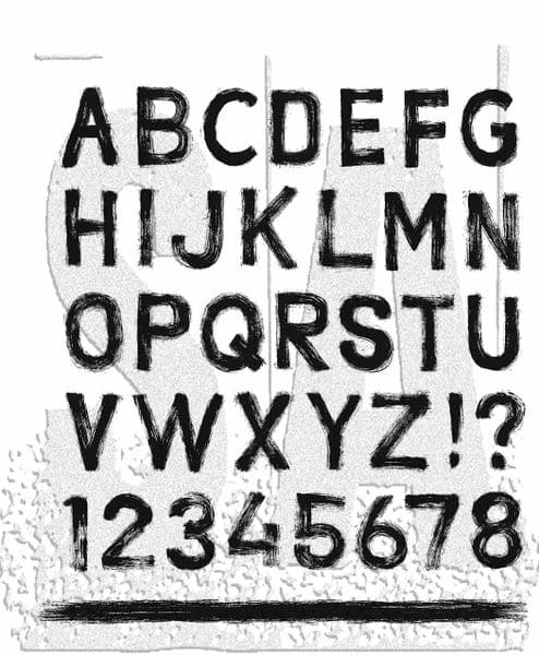 *Tim Holtz - Rubber Stamps - CMS484 - Sign Painter