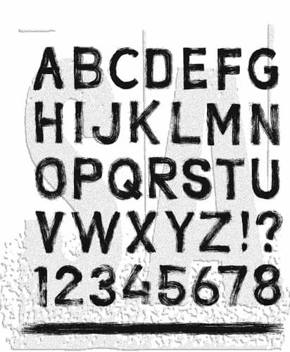 *Tim Holtz - Rubber Stamps - CMS484 - Sign Painter