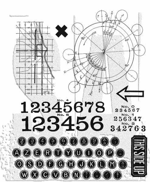 *Tim Holtz - Rubber Stamps - CMS489 - Deconstructed