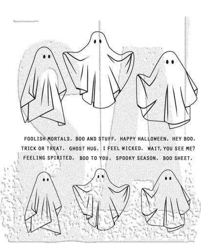 *Tim Holtz - Rubber Stamps - CMS492 - Spooky Spirits