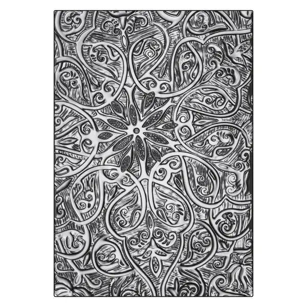 *Tim Holtz - Sizzix 3D Texture Fades Embossing Folder LG - Engraved