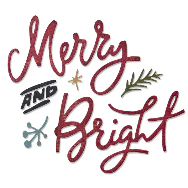 *Tim Holtz - Sizzix Thinlits Die Set - Merry & Bright