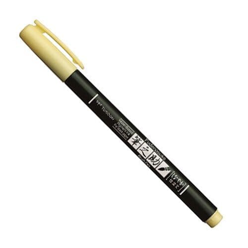 Tombow Fudenosuke Brush Pen - Pastel Yellow