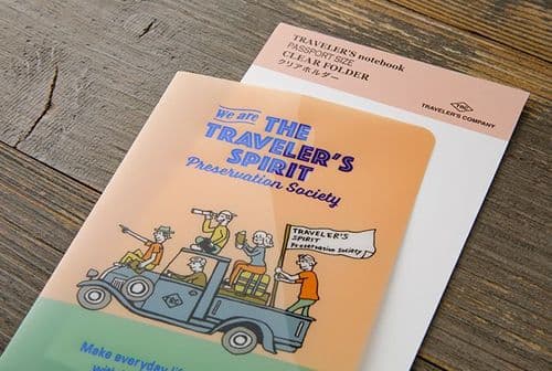 **TRAVELER'S COMPANY - 2026 Diary - Clear Folder (Passport)