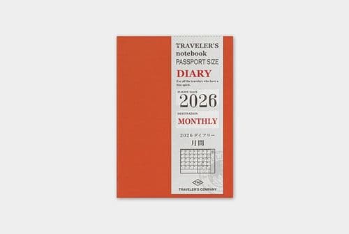 **TRAVELER'S COMPANY - 2026 Diary - Monthly Refill (Passport)