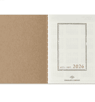 ***TRAVELER'S COMPANY - 2026 Diary - Second Half (July-December) - Weekly Refill (Passport)
