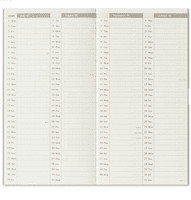 ***TRAVELER'S COMPANY - 2026 Diary - Second Half Year (July-December) - Weekly Vertical Refill
