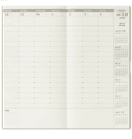 ***TRAVELER'S COMPANY - 2026 Diary - Second Half Year (July-December) - Weekly Vertical Refill