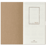 ***TRAVELER'S COMPANY - 2026 Diary - Second Half Year (July-December) - Weekly Vertical Refill