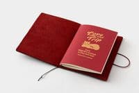 **TRAVELER'S COMPANY - LOVE & TRIP - RED NOTEBOOK (PASSPORT)