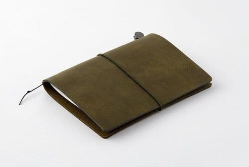 **TRAVELER'S COMPANY - Traveler's Notebook - Olive (Passport Size)