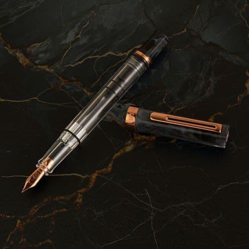 **Twsbi - Fountain Pen - Eco - Black Marble with Bronze