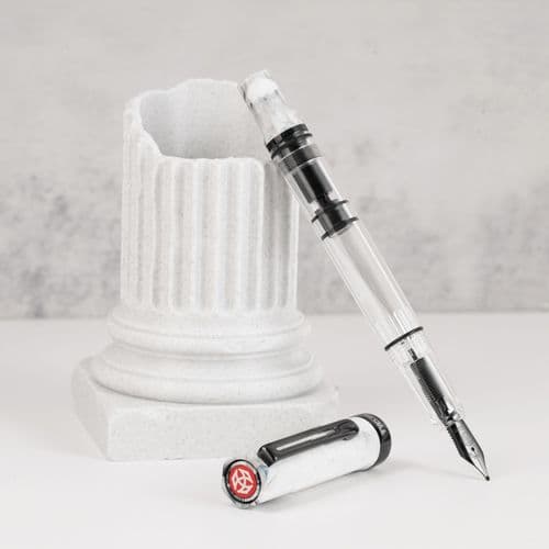 **Twsbi - Fountain Pen - Eco - Carrara with Onyx