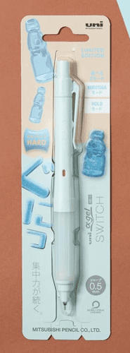 **Uni - Kurutoga - Alpha Gel Switch - 0.5mm - Ramune Blue (limited edition)