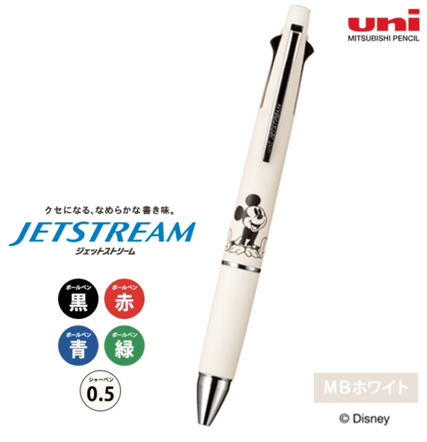 *Uniball - Jetstream 4 +1 Multifunction Pen 0.50mm - Disney - Mickey (white)