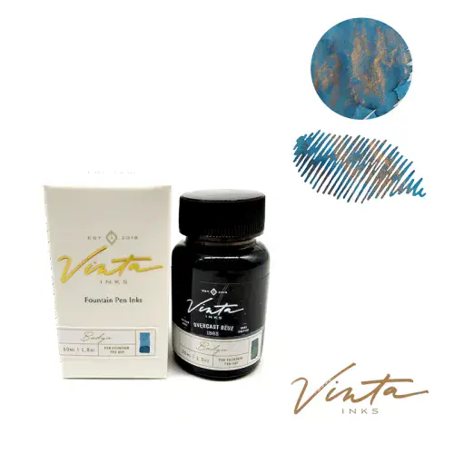 *Vinta Inks - Fountain Pen Ink 30ml - Hello Rain - Overcast Blue (Badya 1865)