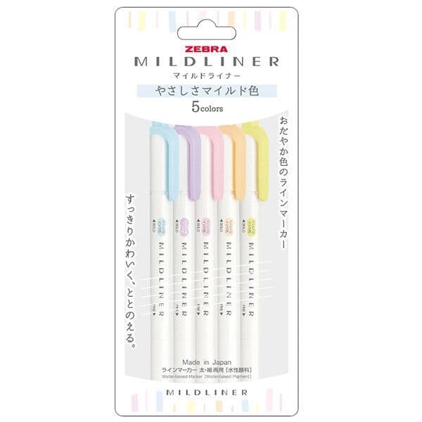 *Zebra Pens - Mildliners Set - Gentle Set JP