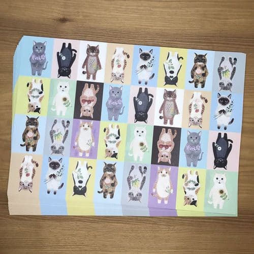 4Legs - A4 Collage Papers (20pk) - Cat in Picture Book #1