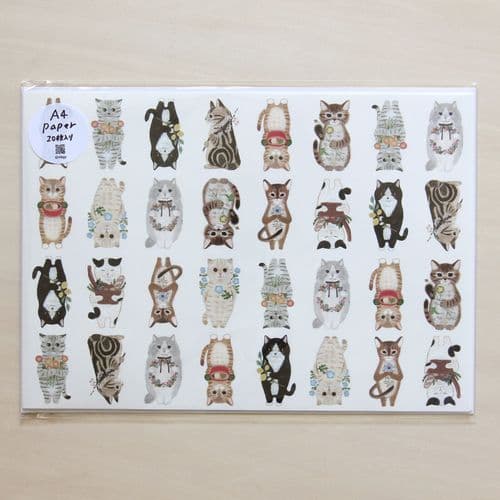 4Legs - A4 Collage Papers (20pk) - Cat in Picture Book #2