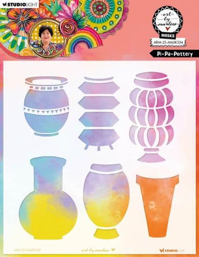 Art by Marlene - Mask - Pi-Pa-Pottery