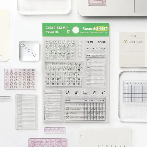 BGM - Clear Stamps - Record Sheet