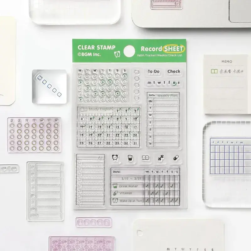 BGM - Clear Stamps - Record Sheet