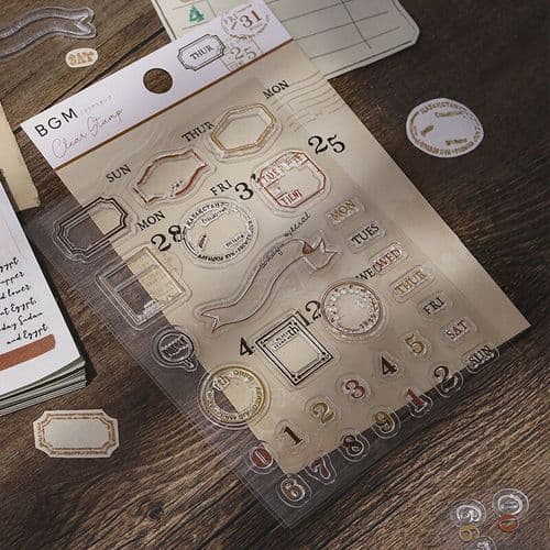 BGM - Clear Stamps - Vintage Stamp