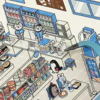 BGM - Diorama 2.5D - Seal Stickers - Convenience Store