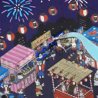 BGM - Diorama 2.5D - Seal Stickers - Festival