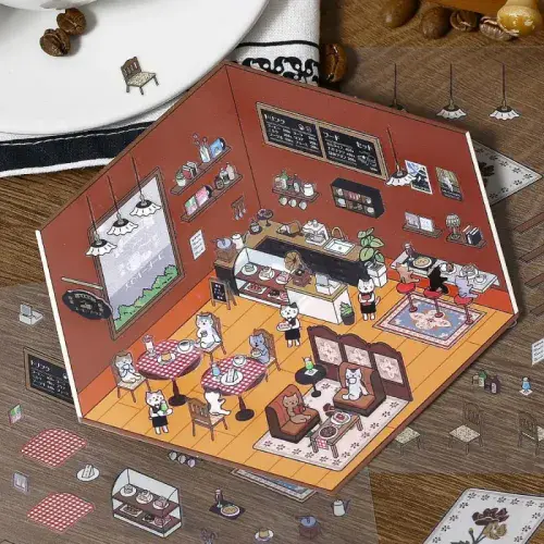 BGM - Diorama 2.5D - Seal Stickers - Pure Cafe