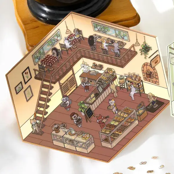 BGM - Diorama 2.5D - Seal Stickers Vol #2 - Bakery