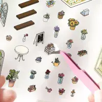 BGM - Diorama 2.5D - Seal Stickers Vol #2 - Flower Shop