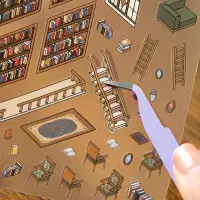 BGM - Diorama 2.5D - Seal Stickers Vol #2 - Library