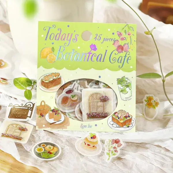BGM - Flake Stickers - Cafe Today - Botanical