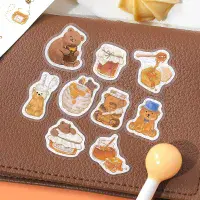BGM - Flake Stickers - Fluffy Animals - Honey Bear