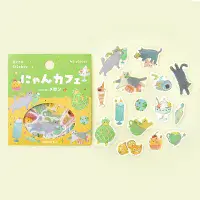 BGM - Flake Stickers - Kitten Cafe - Melon