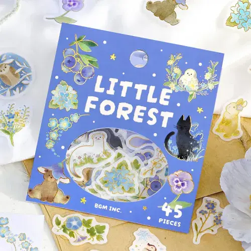 BGM - Flake Stickers - Little Forest - Blue