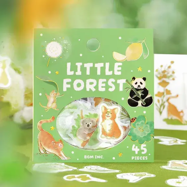 BGM - Flake Stickers - Little Forest - Green