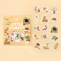 BGM - Flake Stickers - Little Forest - Yellow