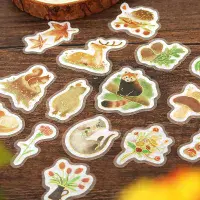 BGM - Flake Stickers - Little Forest - Yellow