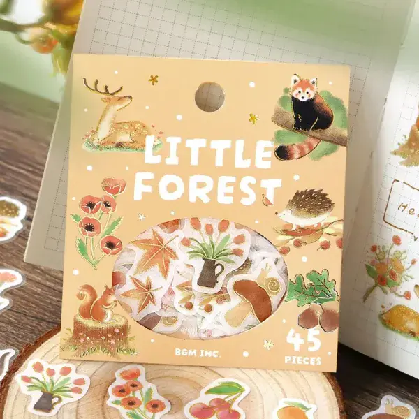 BGM - Flake Stickers - Little Forest - Yellow