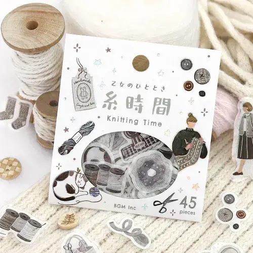 BGM - Flake Stickers - Maiden's Moments - Knitting Time