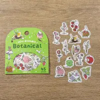BGM - Flake Stickers - Mini Mini Animals - Botanical