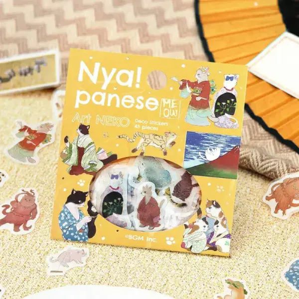 BGM - Flake Stickers - Nyapanese Neko - Huang Dan