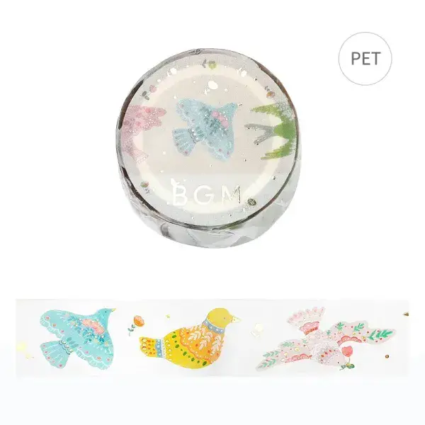 BGM - PET Tape - Bird Embroidery
