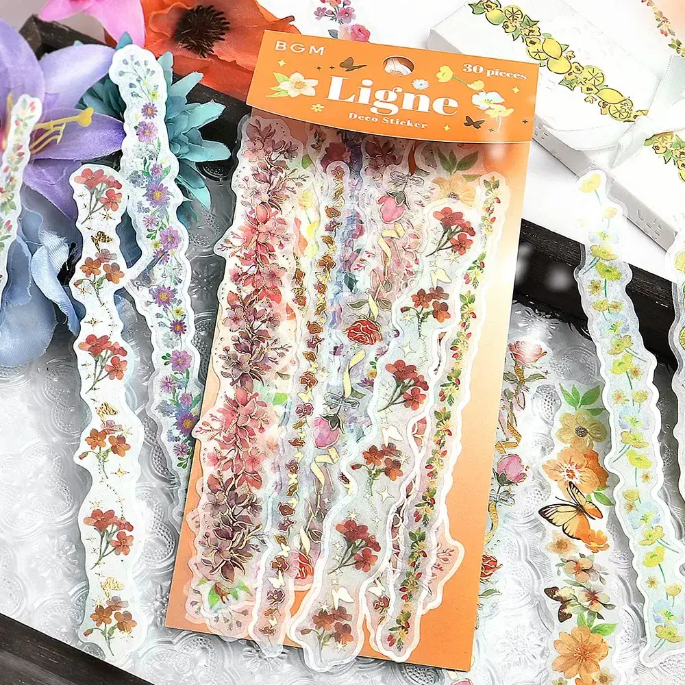 BGM - Sticker Sheet - Ligne Strips - Flower Scent
