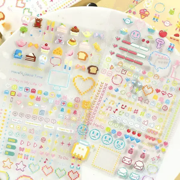 BGM - Sticker Sheet - Mini Cube 2pk - Pixel Painting