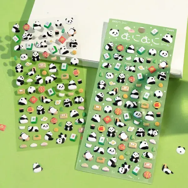 BGM - Sticker Sheet - Muni Muni 3D - Mini Panda