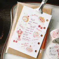 BGM - Washi Tape - Cafe, Travel & Diary - Rose